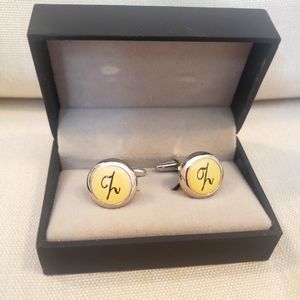 Digabi Jewelry Initial by Mens Collections Cufflinks